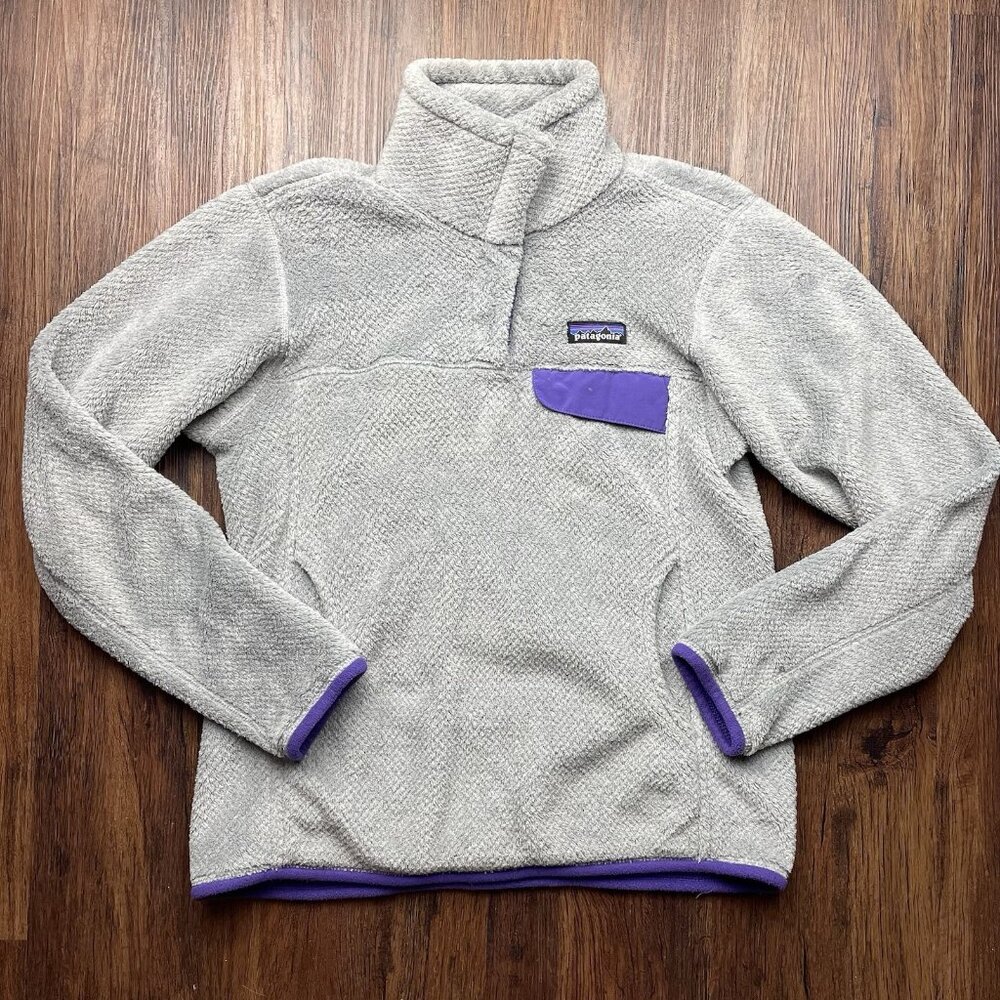 Patagonia Re-Tool Snap-T Fleece Pullover Women’s Size Small Sweatshirt Gray